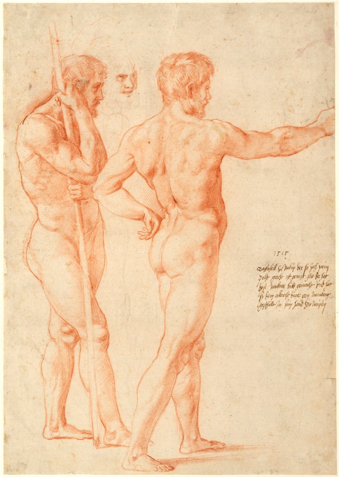 Raphael - Nude Studies, 1515 - Google Art Project