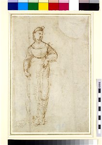 Raphael - Recto Study for St Catherine, WA1846.168