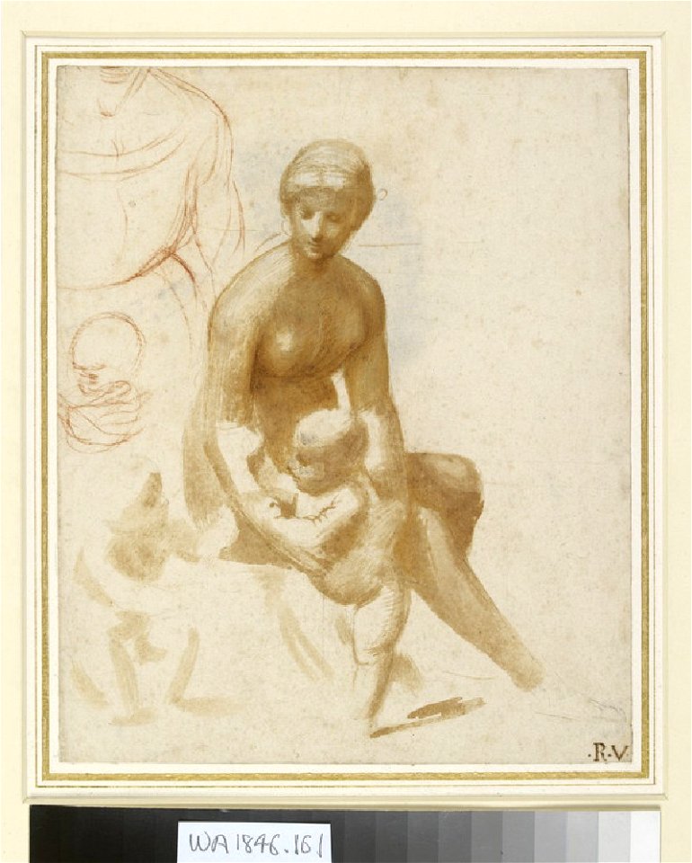 Raphael - Studies for a Virgin and Child with the Infant St John, WA1846.161