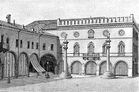 Ravenna Palazzo Municipale xilografia