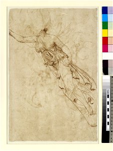 Raphael - Verso Figure of victory after a relief on the Arch of Titus, Rome, WA1846.138