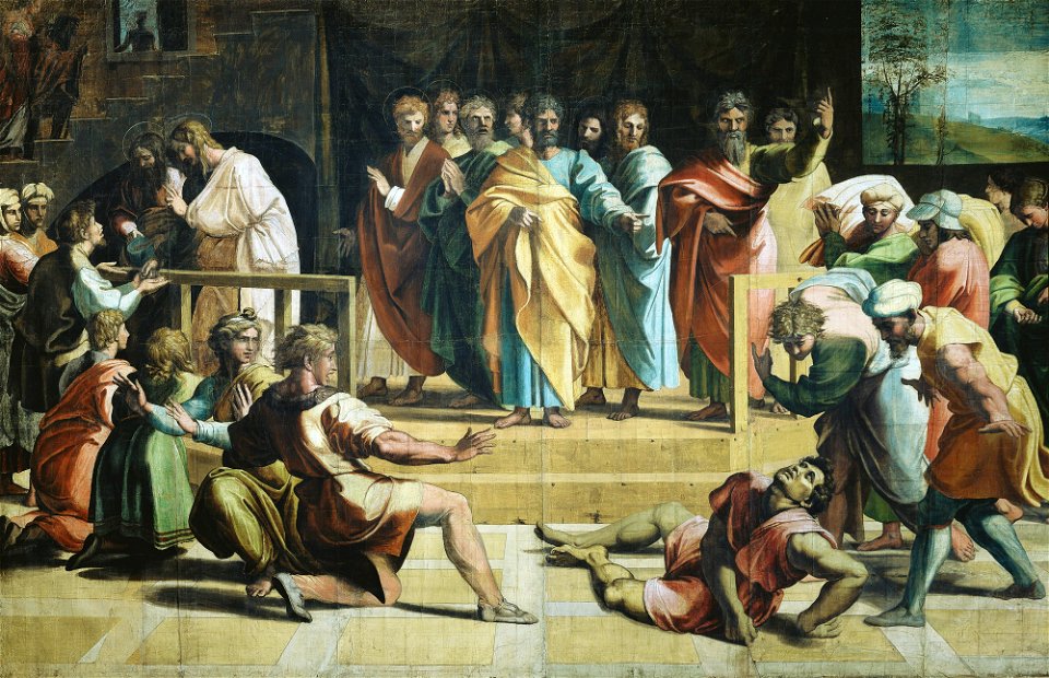 Raphael - The Death of Ananias c.1515-6