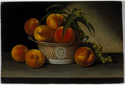 Raphaelle Peale - Still Life with Peaches - Google Art Project. Free illustration for personal and commercial use.