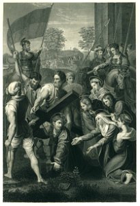 Raphael - Le Portement de Croix - Steel Engraving