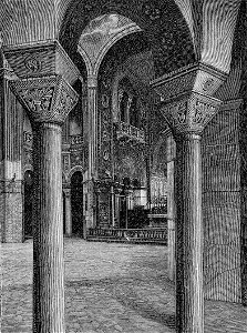 Ravenna chiesa di San Vitale L’interno visto diagonalmente xilografia