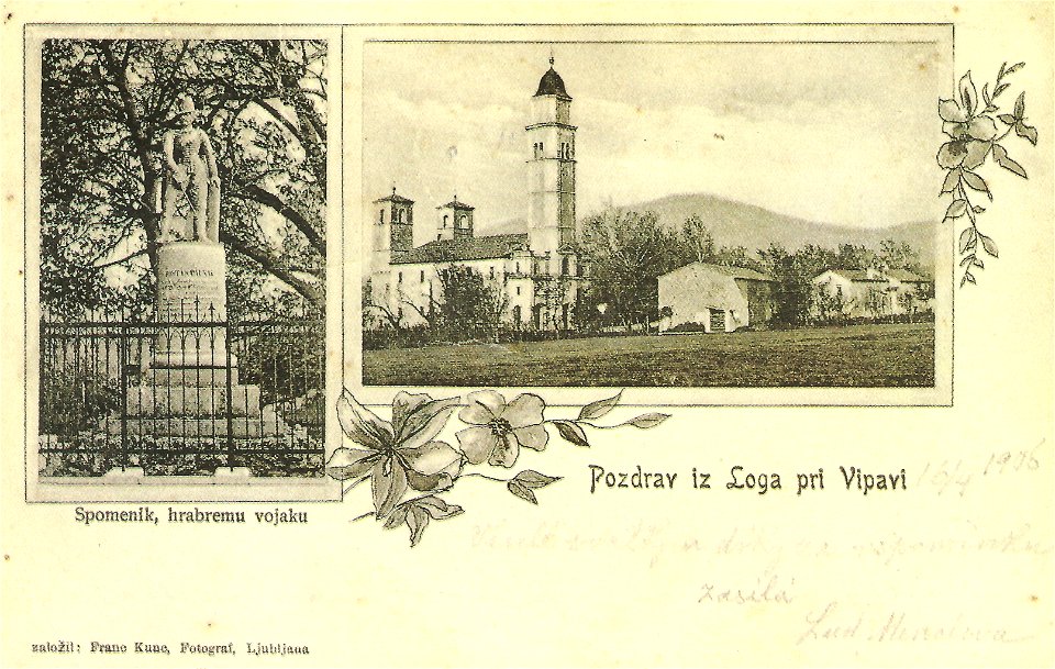 Razglednica Budanj 1906