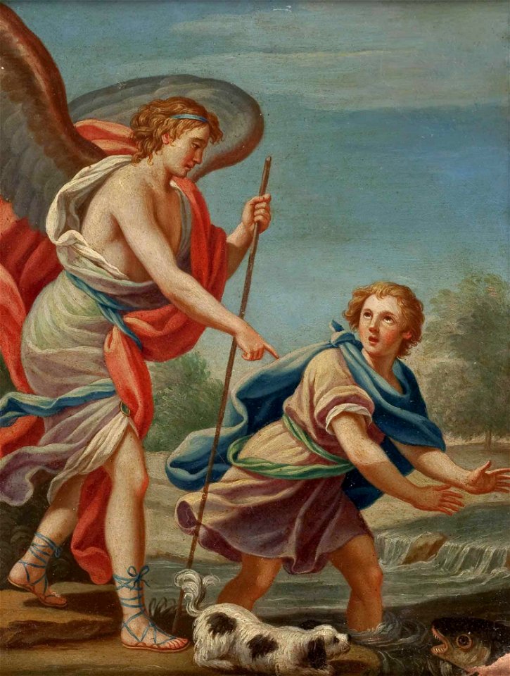 Raphael und Tobias französisch 18 Jh