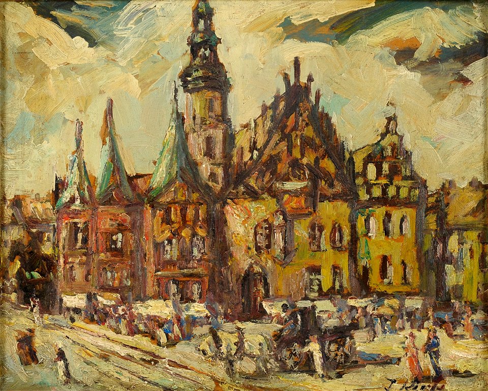 Rathaus in Breslau c1900
