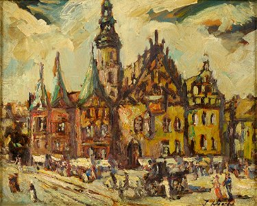Rathaus in Breslau c1900