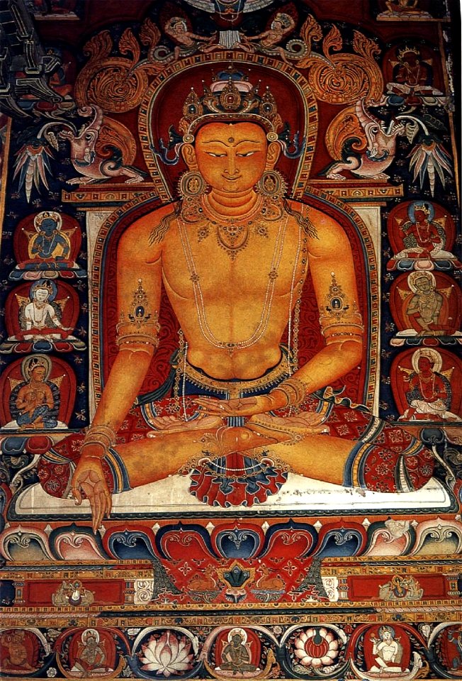 Ratnasambhava. Mural. Shalu Monastery, ca. 1306