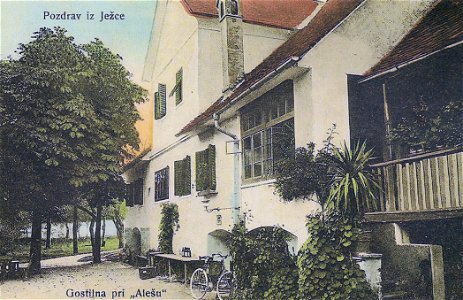 Razglednica gostilne pri Alešu
