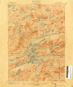 Raquette Lake New York USGS topo map 1899