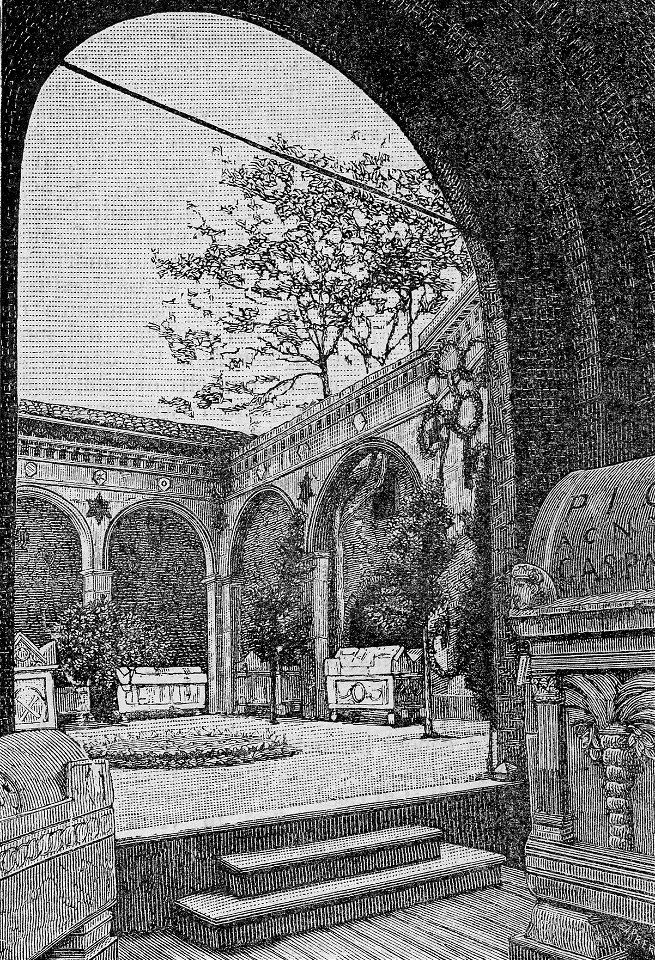 Ravenna – Quadriportico di Braccioforte con Sarcofagi antichi presso il sepolcro di Dante