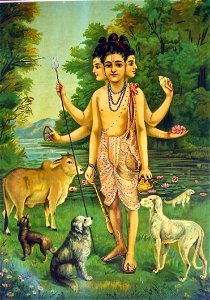 Ravi Varma-Dattatreya. Free illustration for personal and commercial use.
