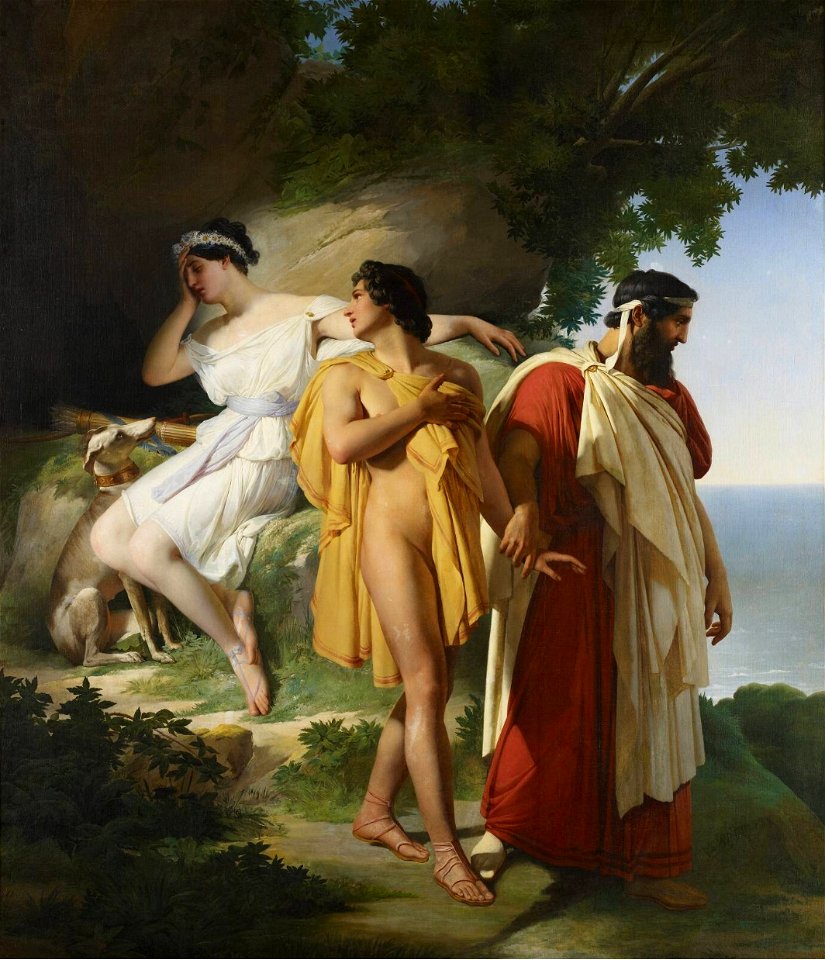 Raymond Auguste Quinsac Monvoisin - Télémaque et Eucharis