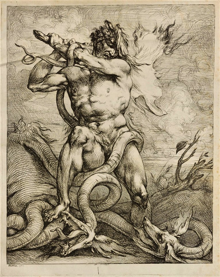 Raphael Lamar West - Hercules and the Hydra