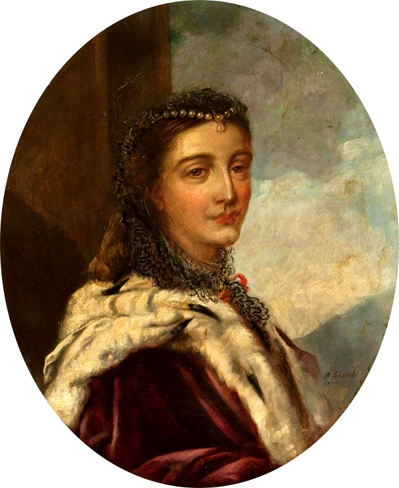 Rebecca Dulcibella Orpen (1830-1923) - Henrietta Georgiana Marcia Lascelles Iremonger (1806–1876), Lady Chatterton, Seated in an Interior at Baddesley Clinton - 343141 - National Trust