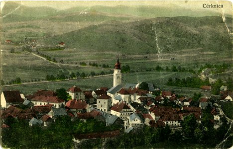 Razglednica Cerknice 1916