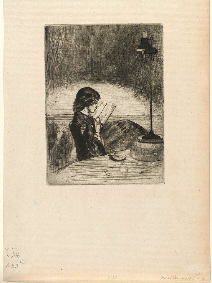 Reading by lamplight LCCN2011661468