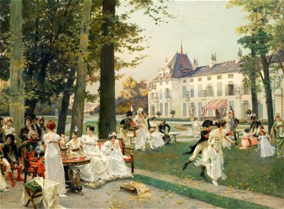 Reception at Malmaison in 1802 by François Flameng