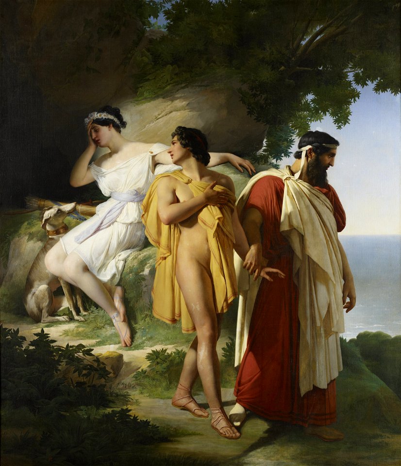 Raymond Auguste Quinsac Monvoisin - Telemachus and Eucharis - 78.25 - Minneapolis Institute of Arts