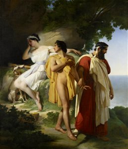 Raymond Auguste Quinsac Monvoisin - Telemachus and Eucharis - 78.25 - Minneapolis Institute of Arts