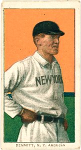Ray Demmitt, New York Highlanders, baseball card portrait LCCN2008676812