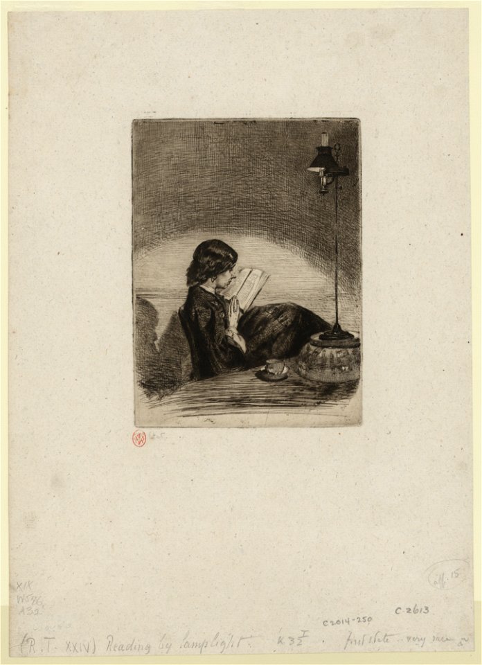 Reading by lamplight LCCN2003687775