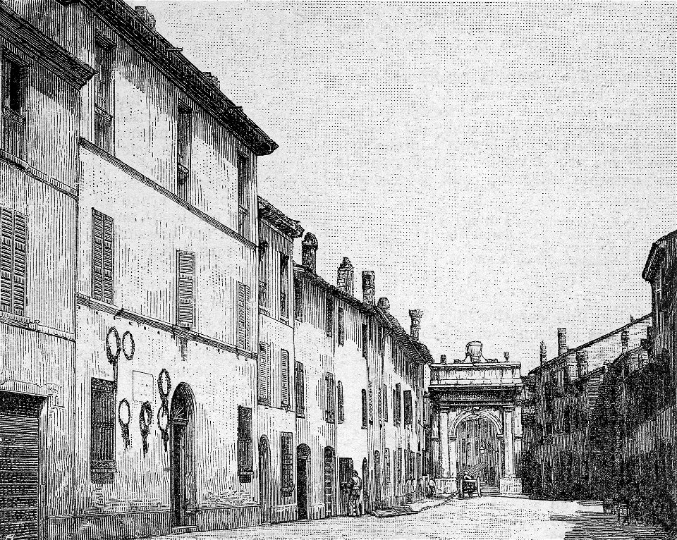 Ravenna – Arco Trionfale del Portonaccio (xilografia)