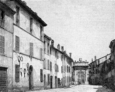 Ravenna – Arco Trionfale del Portonaccio (xilografia)