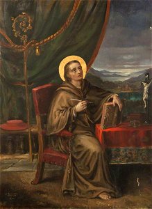 Rebecca Dulcibella Orpen (1830-1923) - Saint Bonaventure Inspired to Write - 343200 - National Trust