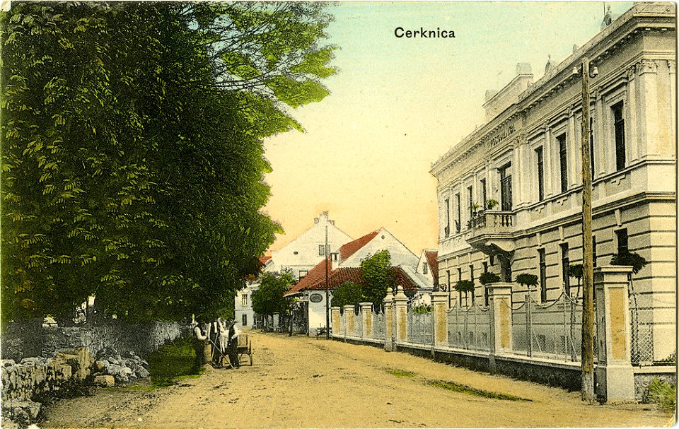 Razglednica Cerknice 1908