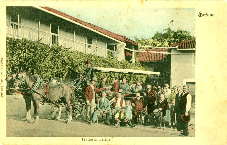 Razglednica Sežane 1905
