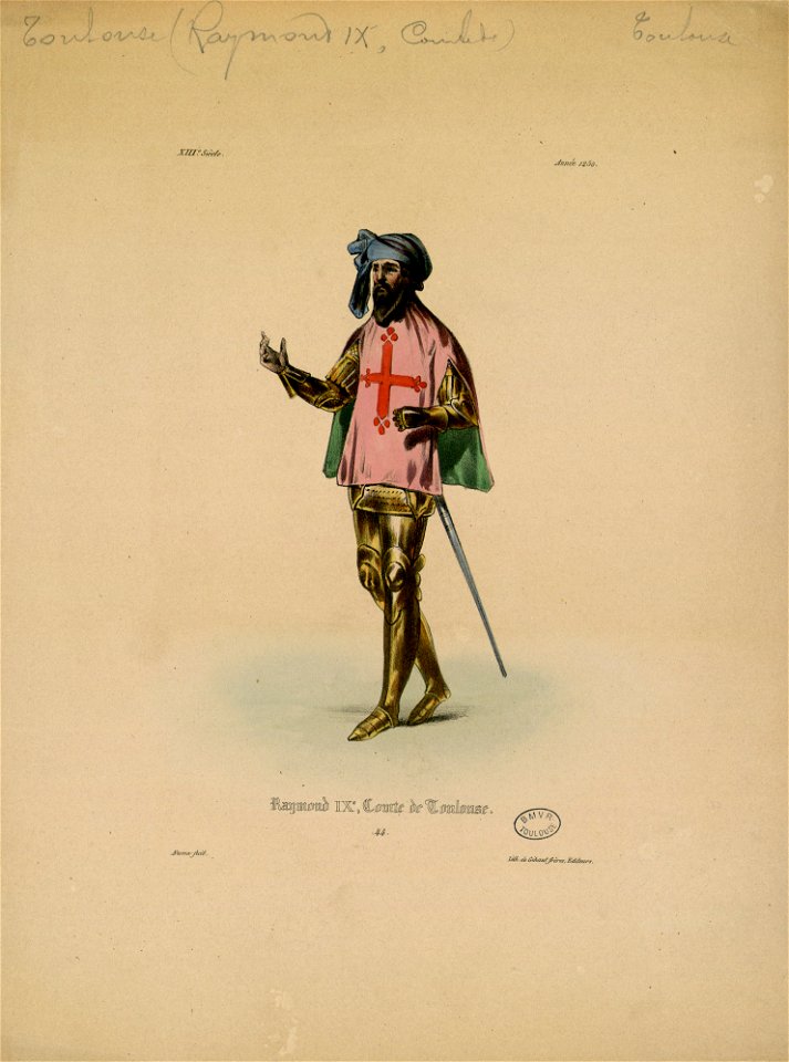 Raymond IXe, Comte de Toulouse (Année 1250) - Fonds Ancely - B315556101 A NUMA 003