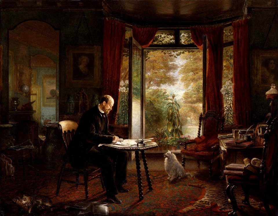 Charles Reade by Charles Mercier