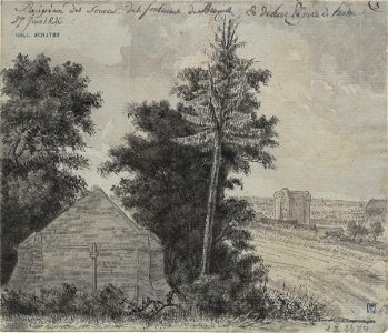 Recipian des sources des fontaines de Bruxelles En dehors La porte de halle, 27 Juin 1826