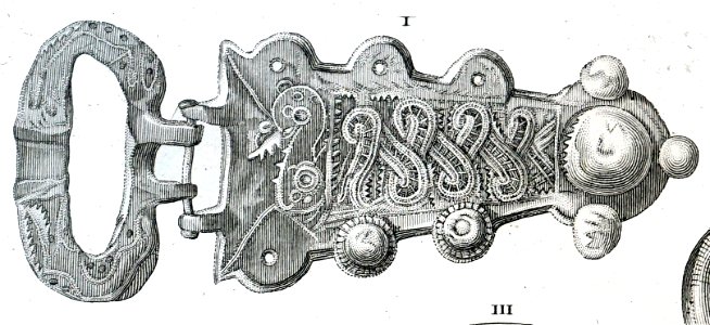 Recueil de monumens antiques planche 7 13474 (boucle ceinture)