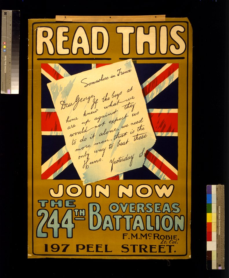 Read this, join now the 244th Overseas Battalion LCCN2004666244