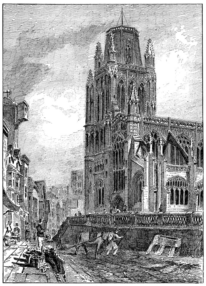 Redcliffe Church in the seventeenth century, Bristol