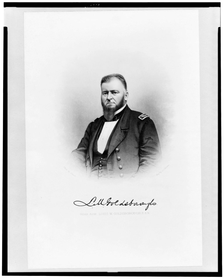 Rear Adm. Louis M. Goldsborough, U.S.N.) - photo by Black ; engd. by J.C. Buttre LCCN95512843