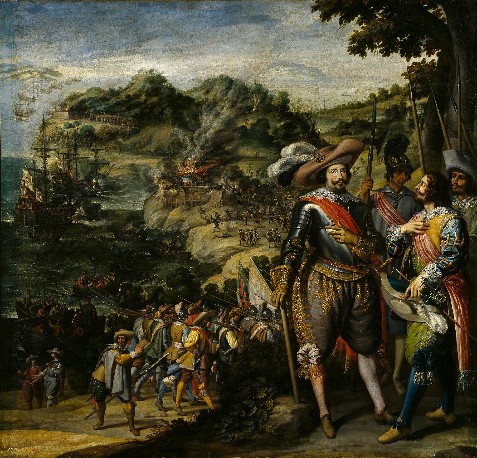 Recuperación de la Isla de San Cristóbal Lienzo. 297 x 311 cm. Museo del Prado