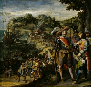 Recuperación de la Isla de San Cristóbal Lienzo. 297 x 311 cm. Museo del Prado