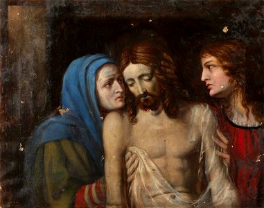 Rebecca Dulcibella Orpen (1830-1923) - Christ with the Virgin Mary and Saint John the Evangelist - 343255 - National Trust