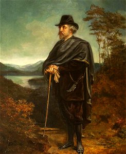 Rebecca Dulcibella Orpen (1830-1923) - Marmion Edward Ferrers (1813–1884), Out Walking (in the Highlands^) - 343166 - National Trust