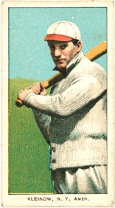 Red Kleinow, New York Highlanders, baseball card portrait LCCN2008676820