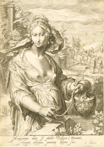 Rebecca at the Well - Jan Pietersz. Saenredam after Hendrick Goltzius - Google Cultural Institute