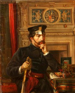 Rebecca Dulcibella Orpen (1830-1923) - Captain Marmion Edward Ferrers (1813–1884), in the Uniform of the Warwickshire Militia - 343186 - National Trust