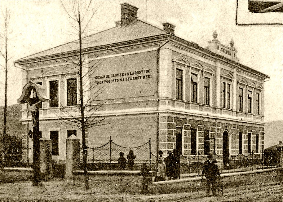 Razglednica Begunj pri Cerknici 1908 (2)