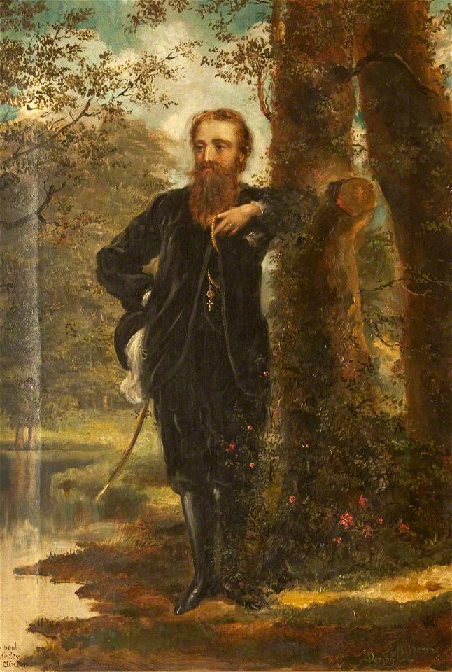 Rebecca Dulcibella Orpen (1830-1923) - Edward Heneage Dering (1826–1892), in the Grounds of Baddesley Clinton - 343302 - National Trust