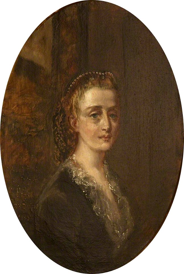 Rebecca Dulcibella Orpen (1830-1923) - Self Portrait (bust-length oval) - 343194 - National Trust